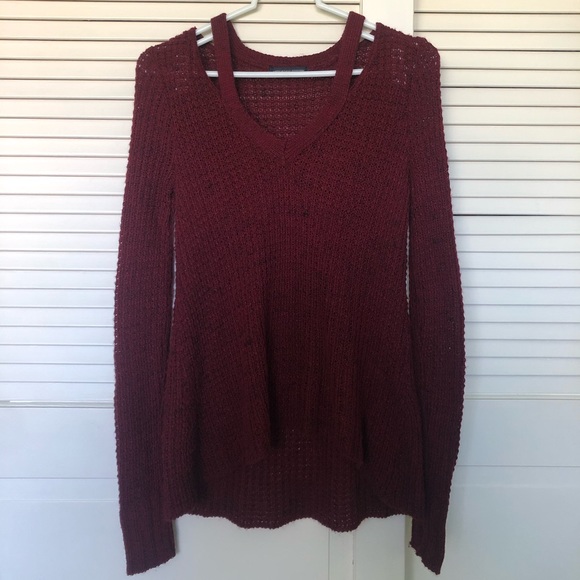 American Eagle Maroon Sweater - Picture 1 of 3